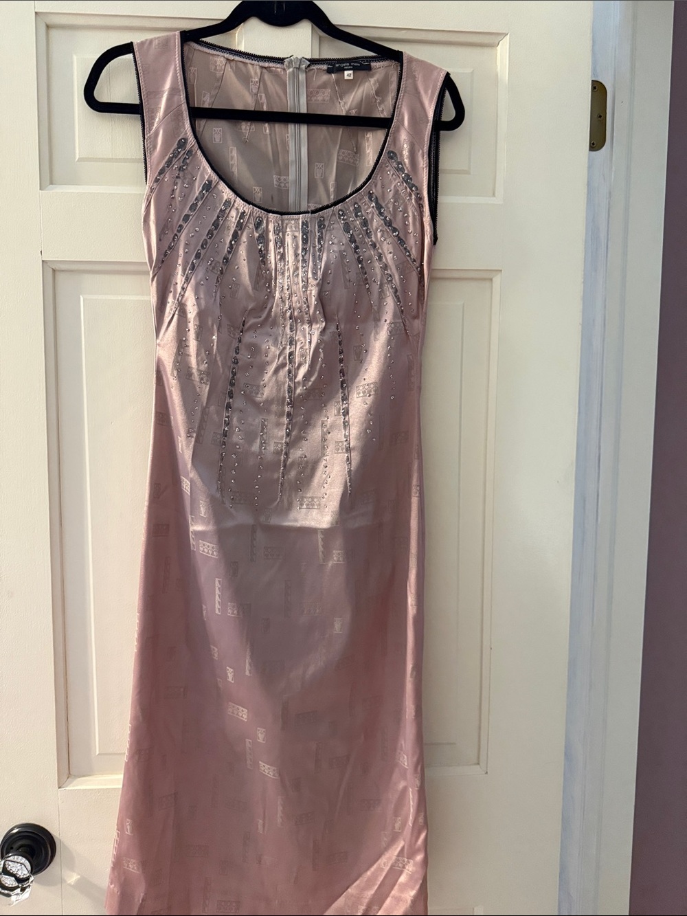 Women's Pink dress with Beaded Detail
